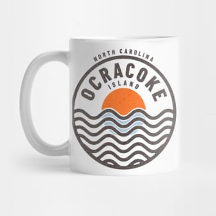 Ocracoke Island, NC Summertime Vacationing Sunrise Waves Mug